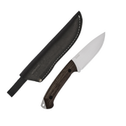 BPS Knives Savage CSH Bushcraft Fixed Blade Knife, Leather Sheath