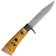 Kanetsune Kin-Nishiki Damascus Fixed Blade Knife - KB259