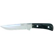 Mikov Les Forest Buffalo Horn Hunting Narrow Fixed Blade Knife, Leather Sheath - 398-NR-13/A