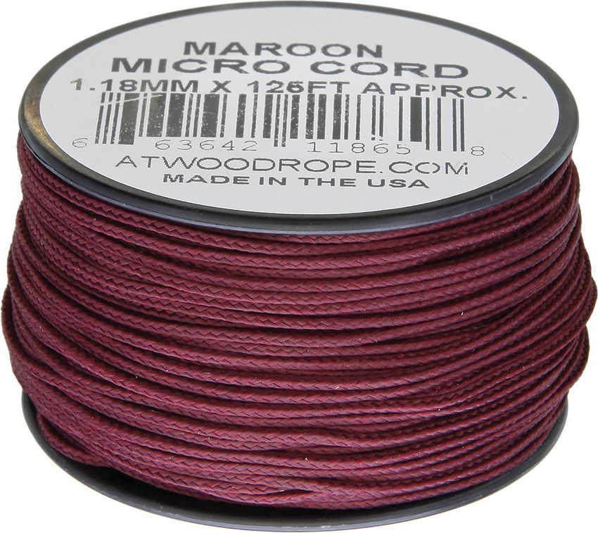 Atwood Rope MFG Micro Cord (100lb/46kg) 38m Made in USA, Various Colours - Picture 18 of 33
