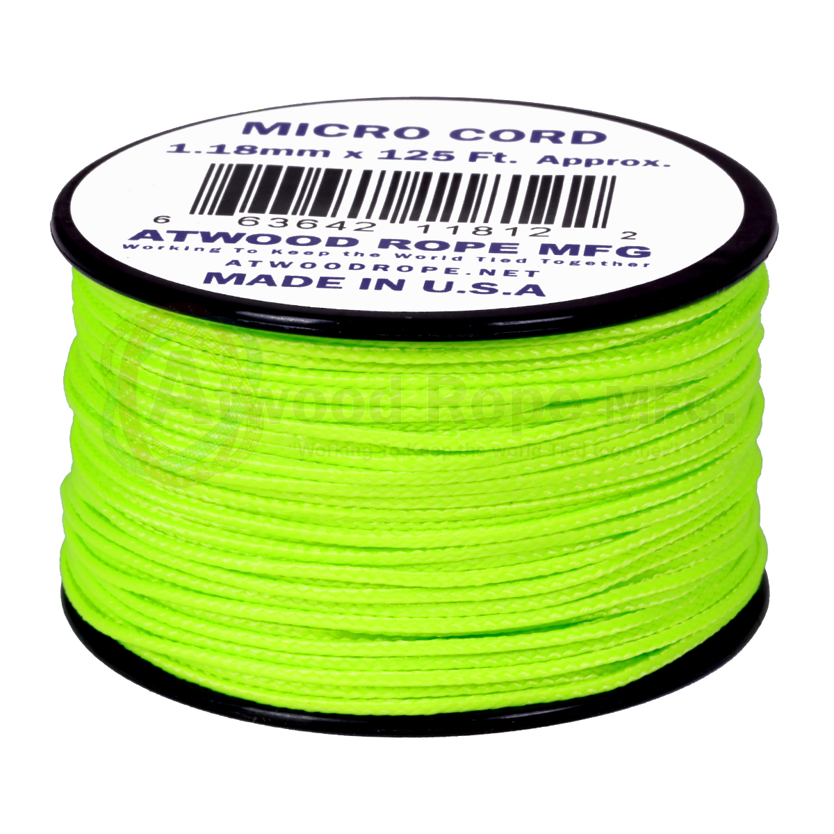 Atwood Rope MFG Micro Cord (100lb/46kg) 38m Made in USA, Various Colours - Picture 20 of 33