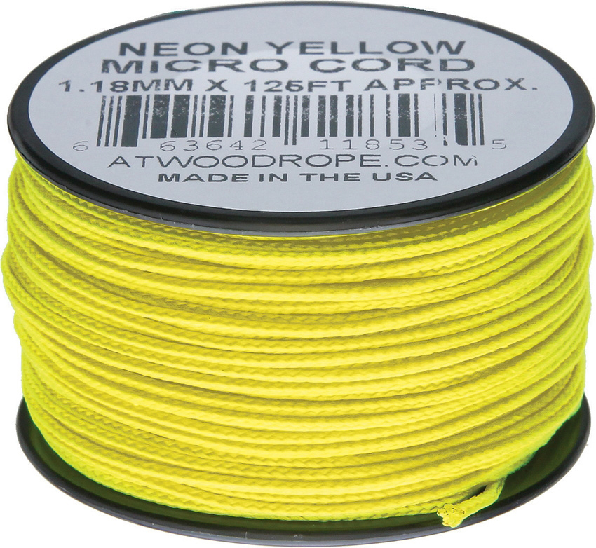 Atwood Rope MFG Micro Cord (100lb/46kg) 38m Made in USA, Various Colours - Picture 22 of 33