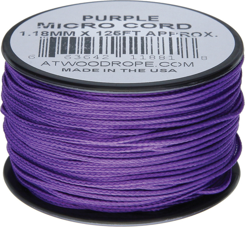 Atwood Rope MFG Micro Cord (100lb/46kg) 38m Made in USA, Various Colours - Picture 25 of 33