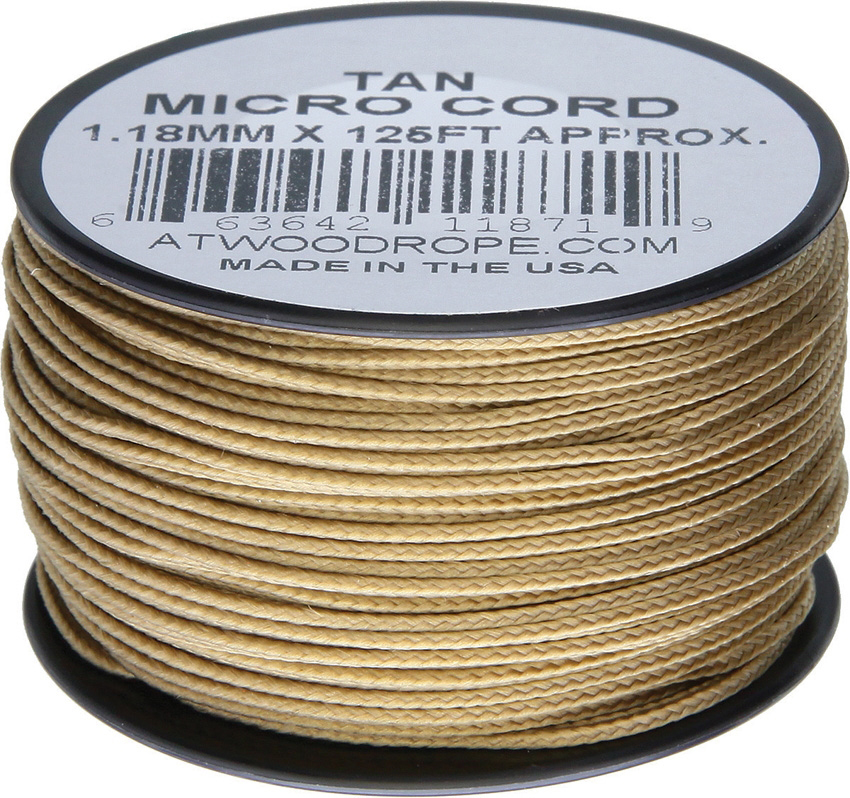 Atwood Rope MFG Micro Cord (100lb/46kg) 38m Made in USA, Various Colours - Picture 28 of 33