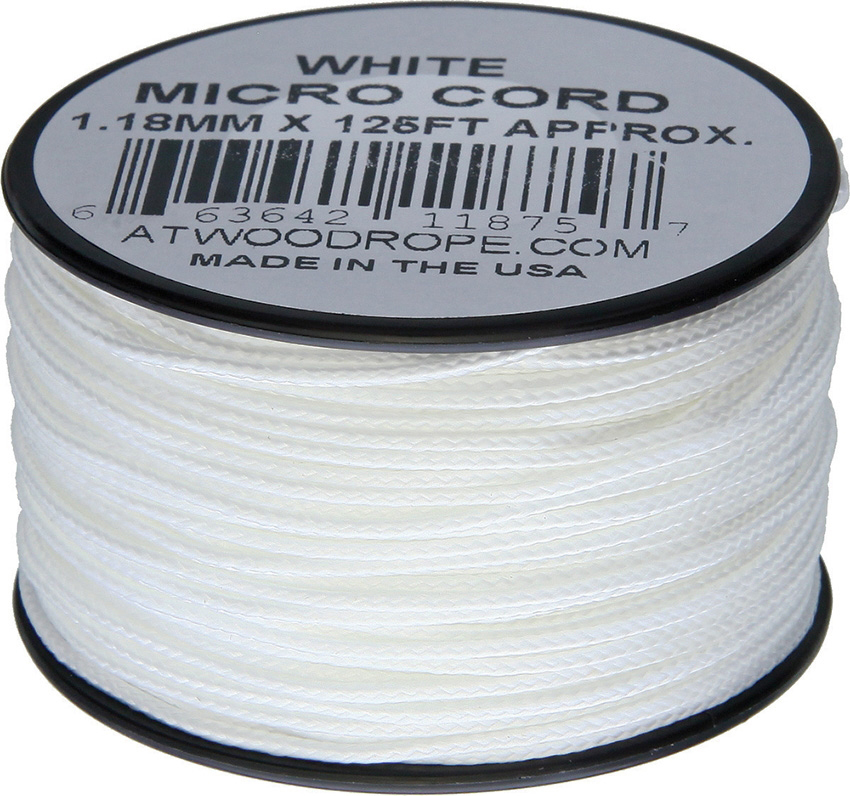 Atwood Rope MFG Micro Cord (100lb/46kg) 38m Made in USA, Various Colours - Picture 32 of 33