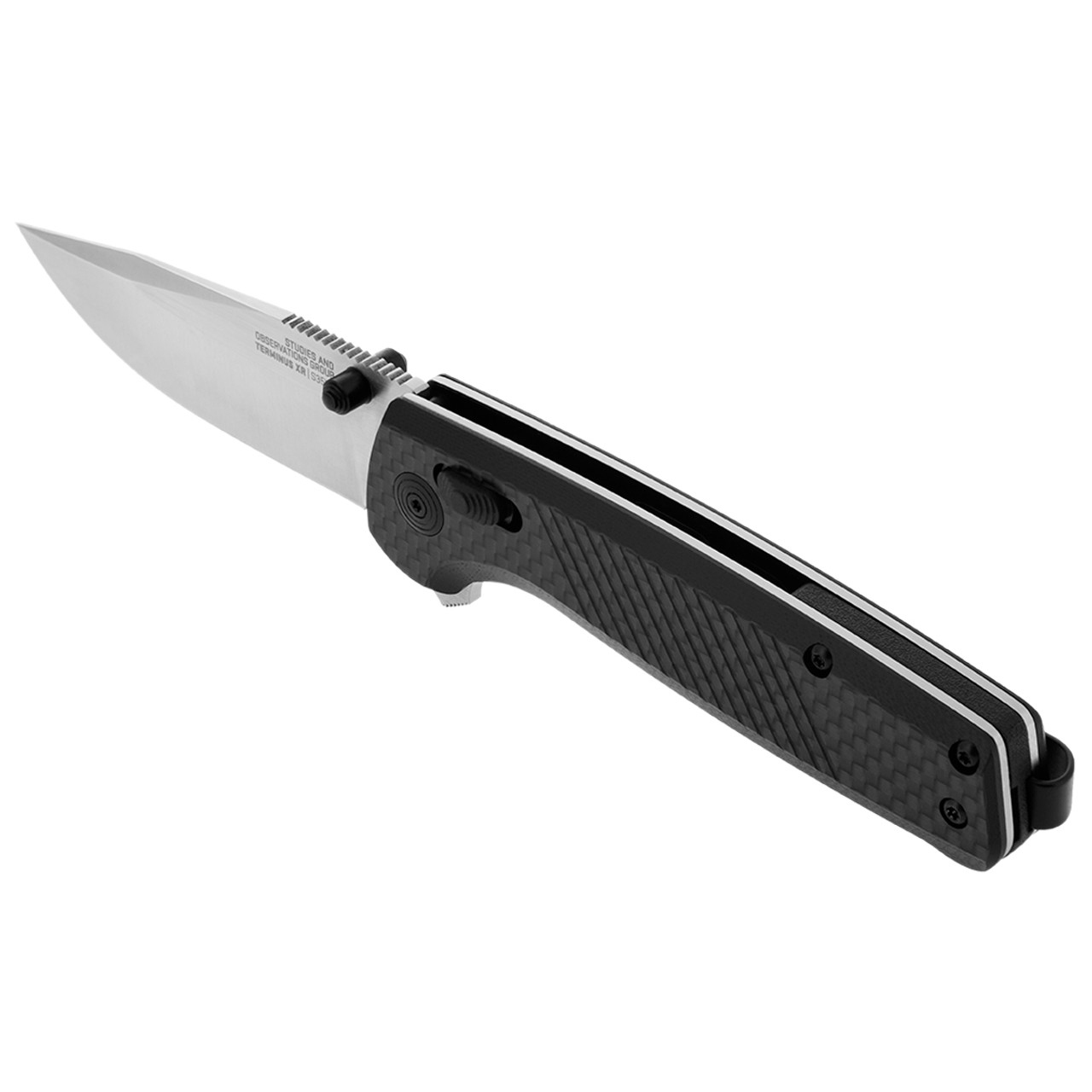 SOG Terminus XR Black S35VN Steel G10/Carbon Fibre Folder Knife TM1025