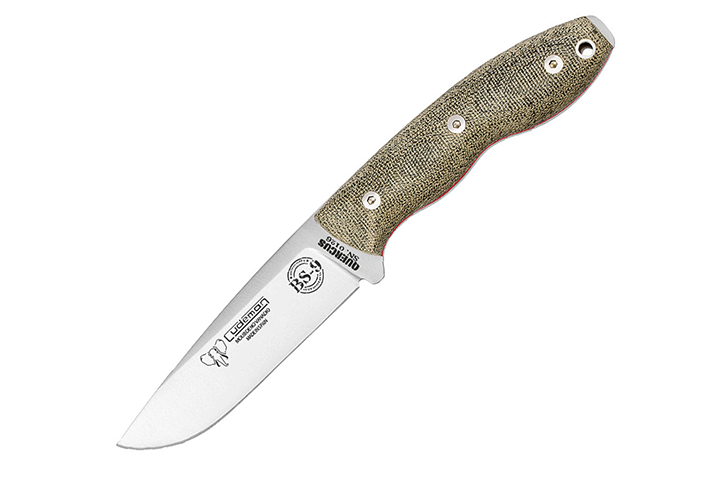 Cudeman-BS9-Quercus-Green-Canvas-Micarta-Fixed-Blade-Bushcraft-Knife-160F