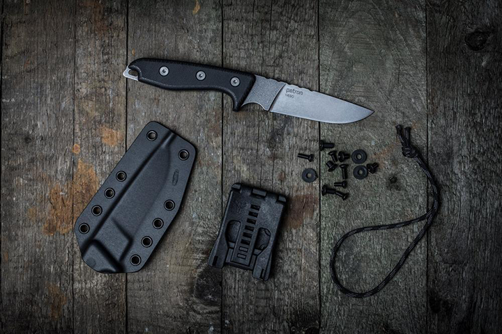 Mikov-Patron-Stonewash-Bohler-N690-Steel-G10-Fixed-Blade-Bushcraft-Knife