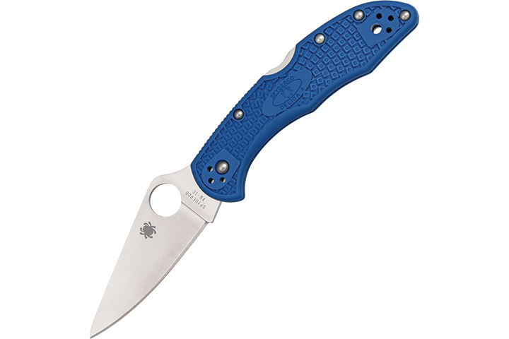 Spyderco Delica 4 Blue FRN Folding Knife 11FPBL