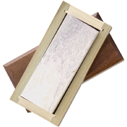 Soft Arkansas Knife Sharpening Whetstone in Wooden Storage Box No199 - 4"x 1.5"x 0.5