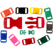 Atwood Rope MFG Paracord Buckles, 56lb Made in USA, 10 Pack of Assorted Colours