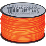 Atwood Rope MFG Micro Cord (100lb/46kg) 38m Made in USA, [Colour: Neon Orange]
