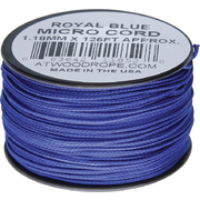 Atwood Rope MFG Micro Cord (100lb/46kg) 38m Made in USA, [Colour: Royal Blue]