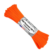 Atwood Rope MFG Paracord (550lb/249kg) 30m Made in USA, [Colour: Neon Orange]