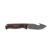 Benchmade Saddle Mountain Guthook Skinner CPMS30V Steel Hunting Fixed Blade Knife, Leather Sheath - 15004