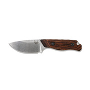 Benchmade Hidden Canyon CPMS30V Steel Hunting Fixed Blade Knife, Leather Sheath - 15017