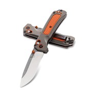 Benchmade Grizzly Ridge CPM-S30V Steel Orange/Grey Handle Folder Knife - 15061