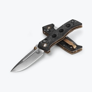 Benchmade Mini ADAMAS CPM MagnaCut Steel Marbled Carbon Fibre Handle Folder Knife - 273-03