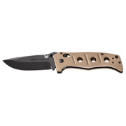 Benchmade ADAMAS D2 Steel Desert Tan Folder Knife - 275BKSN