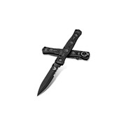 Benchmade Thompson SOCP Black D2 Steel Serrated Edge Black Handle Folder Knife - 391SBK