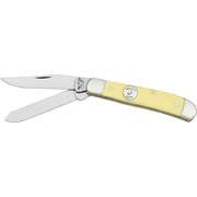 Bear & Son Yellow Delrin Mini Trapper Folder Knife C307