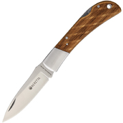 Beretta Checkered Olive Wood Hunting Folder Knife 125/1OLP