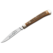 Boker Traditional Series Slimeline Trapper Jigged Bone Single Blade Folding Knife 110735