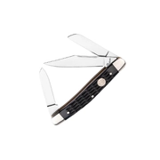 Boker Traditional Treebrand Series Large Stockman Jigged Black Bone Folding Knife 110856