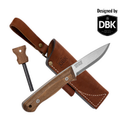BPS Knives Bushmate 2.0 Bushcraft Fixed Blade Knife, Firestarter, Leather Sheath