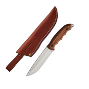 BPS Knives HK6 SSH Hunting Fixed Blade Knife, Leather Sheath