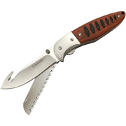 Browning Hunt 'N Gut Hardwood Folder Knife and Saw - Model 0053