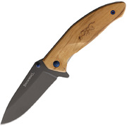 Browning Small Olive Wood Folder Knife - Model 0376
