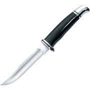Buck Woodsman Black Handle Fixed Blade Hunting Knife 102BKS