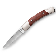 Buck Squire Rosewood Lockback Folding Knife with Leather Sheath 501RWS