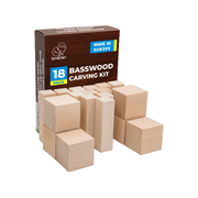 BeaverCraft BW18 – Wood Carving Basswood Block 18pcs Set