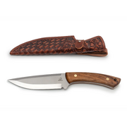 BeaverCraft HGK1_Art – Stainless Steel Hunting Knife (Artistic Leather Sheath)