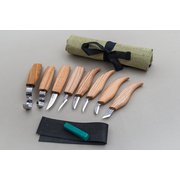 BeaverCraft S08 – Wood Carving Tool Set (8 Knives in Roll)
