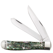 Case Abalone (SS) Large Trapper Folder Knife #12000