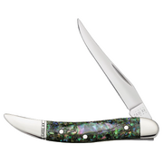 Case Abalone (SS) Small Texas Toothpick Folder Knife #12002