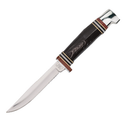 Case Buffalo Horn 3" Mini FINN Hunter Fixed Blade Knife with Sheath #17916
