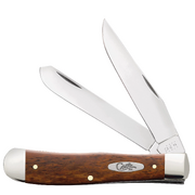 Case Smooth Chestnut Bone (SS) Large Trapper Folder Knife #28707
