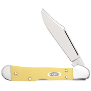 Case Yellow Synthetic (CV) Mini Copperlock Folder Knife #30116