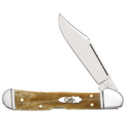 Case Smooth Antique Bone (SS) Mini Copperlock Folder Knife #58186
