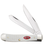 Case Sparxx Standard Jig White Synthetic (SS) Large Trapper Folder Knife #60182
