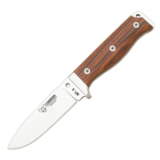 Cudeman MT-5 Cocobolo Bohler N-695  Steel Survival Fixed Blade Knife, Leather Sheath - 120-K