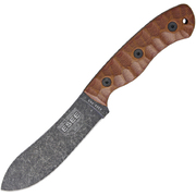 ESEE Nessmuk Style, Leather Sheath,  Fixed Plain Blade Knife - JG5