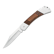 Excalibur Manor Wooden Handle 3" Clip Point Folding Knife
