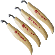 Flexcut 4-Piece Wood Carving Right-Handed Scorp Set - KN150