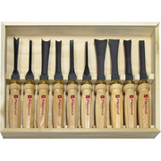 Flexcut 10-Piece Mallet Wood Carving Knife Deluxe Set - MC100