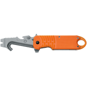 FOX FKMD E.R.T Rescue Orange Multi-Function Rescue Belt Cutter Blade Folder Knife - Model FX-211